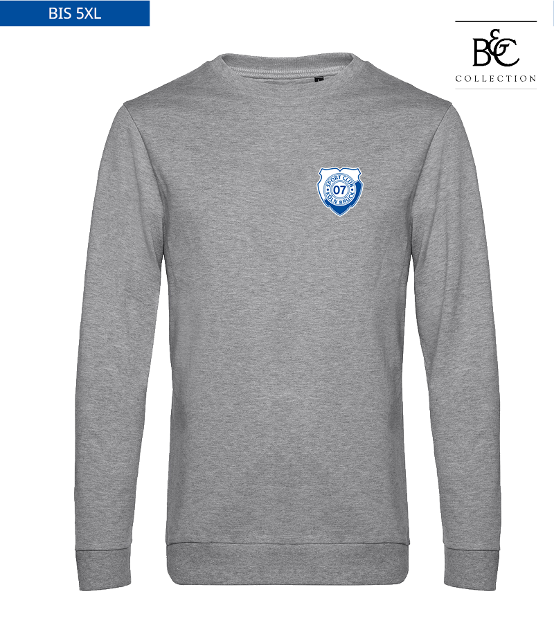 B&C Herren Sweatshirt Heather Grey "Anton"