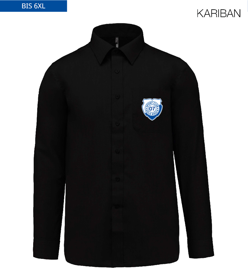 Kariban Herren Langarmhemd Black "Anton"