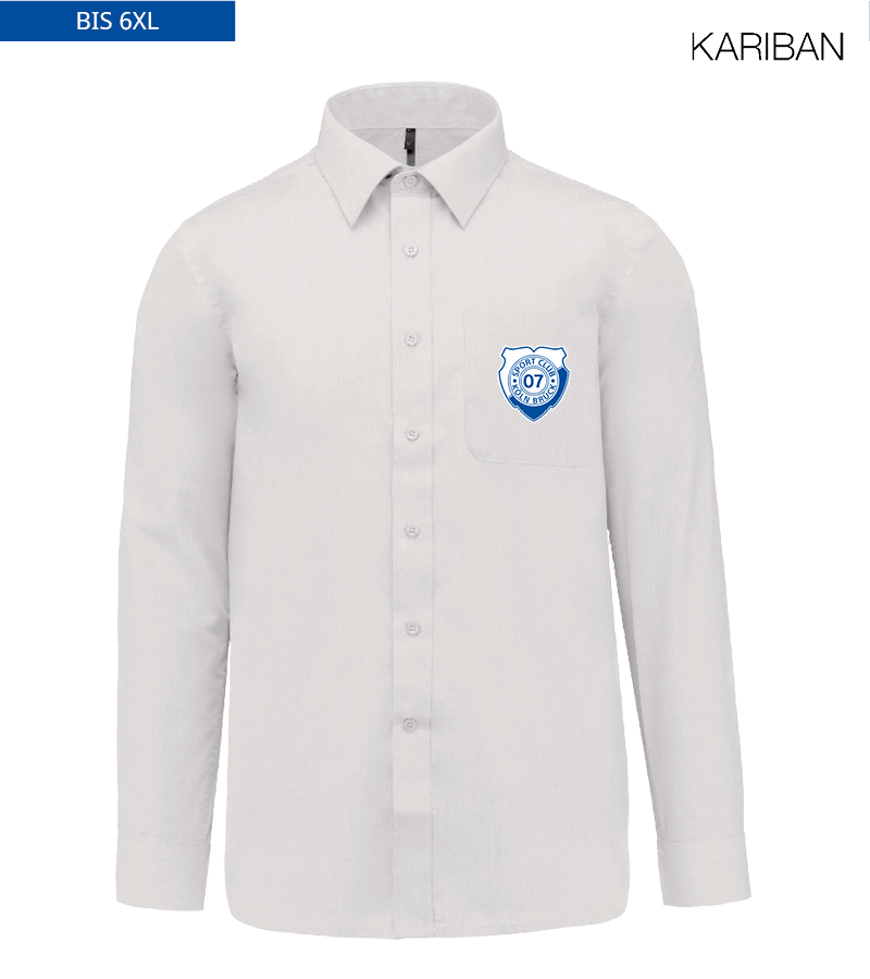 Kariban Herren Langarmhemd White "Anton"