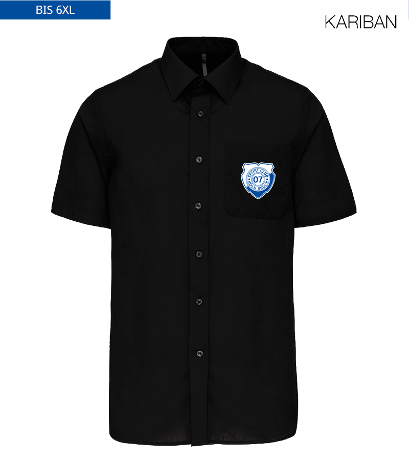 Kariban Herren Kurzarmhemd Black "Anton"